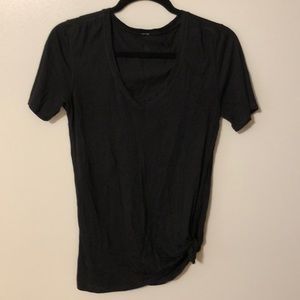 Black Lululemon VNeck Top With side slit
